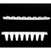 8-well White PCR Tube Strips 0.1 mL + optical Flat Cap Strips